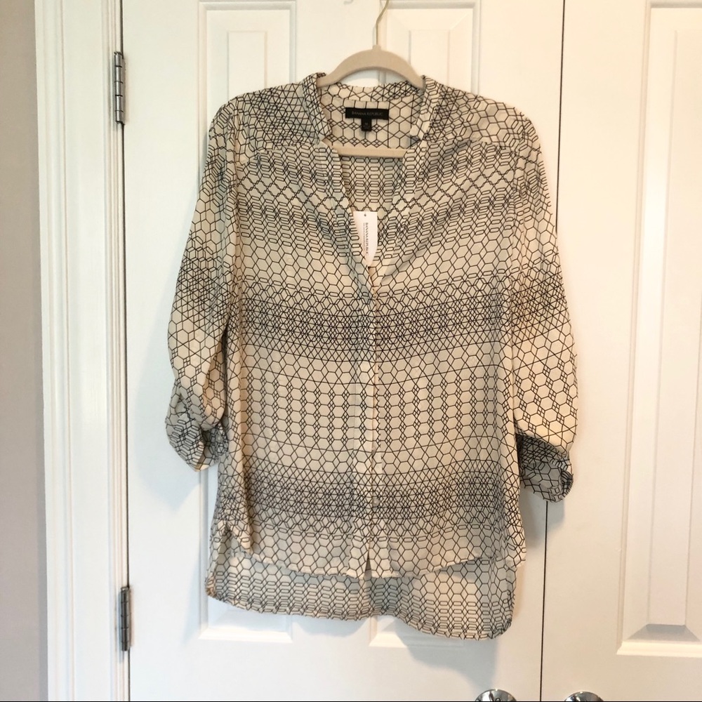 Banana Republic Geometric Blouse